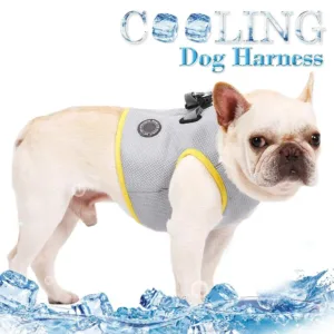 Summer Dog Cooling Vest Breathable Mesh Puppy Dog Cooling Clothes Pet Reflective Vest Harnesses Quick Release Pet Dog Clothes