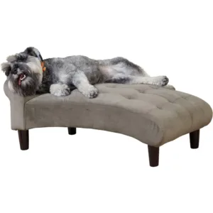 21" Wide Pet Chaise Lounge Bed for Small to Medium Dog or Cat, 28.8" L x 20.3" W x 13.3" Th