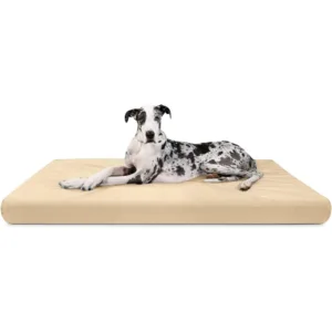 Tough Rip-Stop Orthopedic Rectangle Dog Bed Removable Washable Cover, Solid Orthopedic Foam for Size XXL Giant Big Dogs 68"x40"