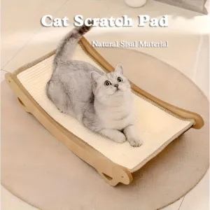Cat Scratcher Lounge - Sisal Rope, Wear-Resistant, Integrated Sleeping Mat & Nest For Cats. Cat Scratching Board, Arch Design