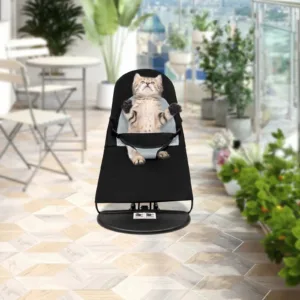 Portable and Foldable Pet Rocker Bed Chair Height Adjustable for small and Medium-sized Pets