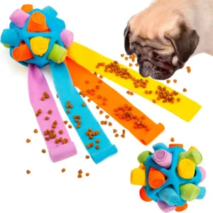 Colorful Vibrant and Long-lasting Dog Toy Ball - Tough Perfect Chew Toy for Small to Medium Breeds - Resilient and Interactive T