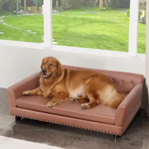 Pet Sofa Bed: BingoPaw Waterproof Sofa-type Dog Bed Pet Snuggle Lounge Bed with Removable Cushion