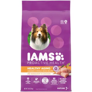 Iams Proactive Health Healthy Aging Adult With Real Chicken Dry Senior Dog Food, 7 Lb Bag