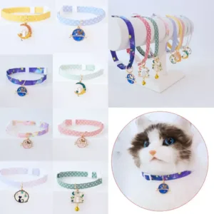 1PC Cute Kitten Collar Pet Cat Safety Necklace Breakaway Adjustable Cats Collar Puppy Collar Cat Pendant Puppy Cat Pet Supplies
