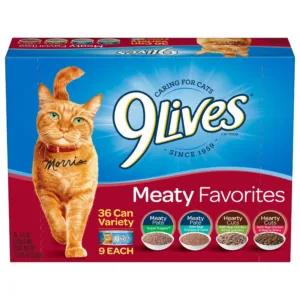 Meaty Favorites Variety Pack Wet Cat Food, 5.5 oz Cans, 36 Count