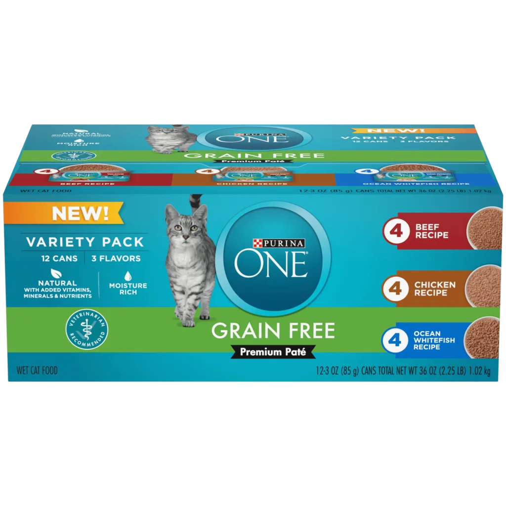 , Grain Free Natural Variety Pack, Wet Cat Food Pate,3 oz Cans, 24 Count