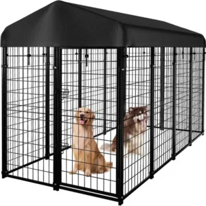 Heavy Duty Large Outdoor Dog Kennel Pet Playpen,8.2 ft. x 4 ft. x 5.4 ft dog Houses
