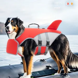 New Pet Swimming Life Jacket Shark Fin Shape Safety Vest for Dog in Summer Adjustable in Pool or Surfing Drifting Dog Life Vest