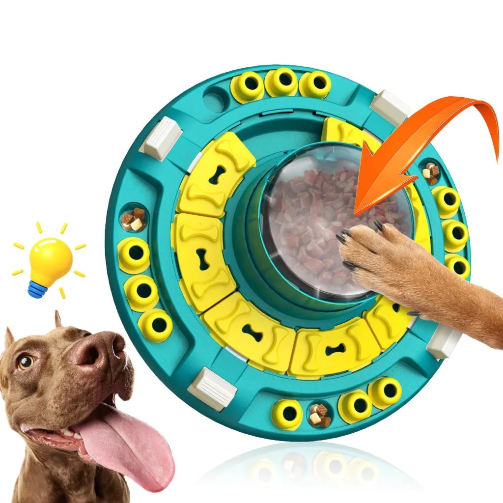 KADTC Dog Advanced Puzzle Toys Level 4 in 1 for Smart Dogs Mental Brain Stimulation Game Slow Food Puzzles Hard Feeder Puppy Tre