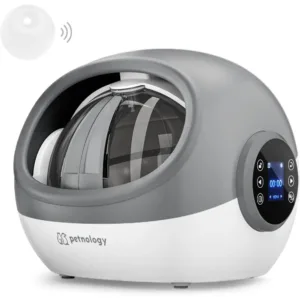 Automatic Cat Feeder, RFID Cat Food Dispenser with Collar Sensor, Timed Auto Pet Feeder for Multi-Cat Households, 4 Feeding