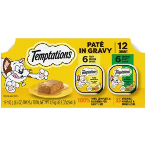 Temptations Pate Chicken & Seafood Variety Adult Cat Food