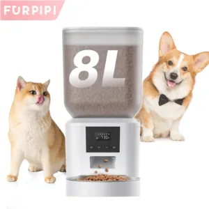 270.51oz Automatic Dog Feeder with Key Control Furpipi Manufacture User-Friendly Time Setting Food Feeder Dispenser for Dog Cat