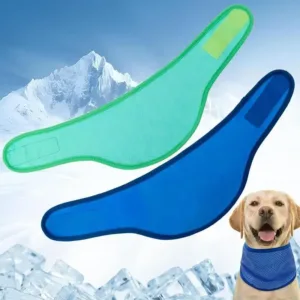 Dog Ice Bandana Pet Cooling Towel Bandana Super Absorbent Dog Collar Bandanas for Play Rest Summer Walk and Sleep