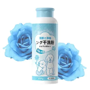 Dry Powder Shampoo For Dogs & Cats Natural Mild No Rinse Dry Shampoo Puppy Shampoo Convenient Dog Shampoo For Pet Dog Puppy Cat